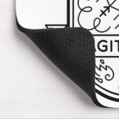 〔占星術の〕十二宮図バッジシンボル射手座ストローク マウスパッド (コーナー)