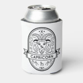 〔占星術の〕十二宮図バッジシンボル山羊座ストローク 缶クーラー (缶裏面)