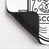 〔占星術の〕十二宮図バッジシンボル蠍座ストローク マウスパッド (コーナー)