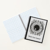 〔占星術の〕十二宮図パターン：複雑な天体デザイン ノートブック (内部)