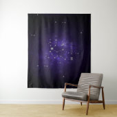 〔占星術の〕十二宮図パープルアクエリアス |占星術占星術 タペストリー (インサイチュ)