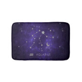 〔占星術の〕十二宮図パープルアクエリアス |占星術占星術 バスマット (正面)