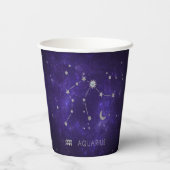 〔占星術の〕十二宮図パープルアクエリアス |占星術占星術 紙コップ (裏面)