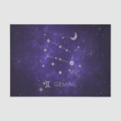 〔占星術の〕十二宮図パープルジェミニ |宇宙占星術占星術 薄葉紙 (正面)