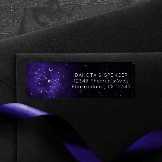 〔占星術の〕十二宮図パープルタウロス |宇宙占星術占星術 ラベル