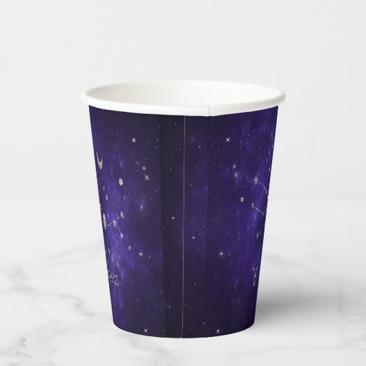 〔占星術の〕十二宮図パープルタウロス |宇宙占星術占星術 紙コップ (右)