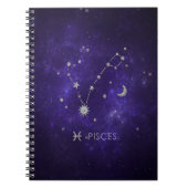 〔占星術の〕十二宮図パープルピセス |宇宙占星術占星術 ノートブック (正面)
