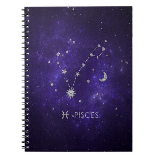 〔占星術の〕十二宮図パープルピセス |宇宙占星術占星術 ノートブック (正面)