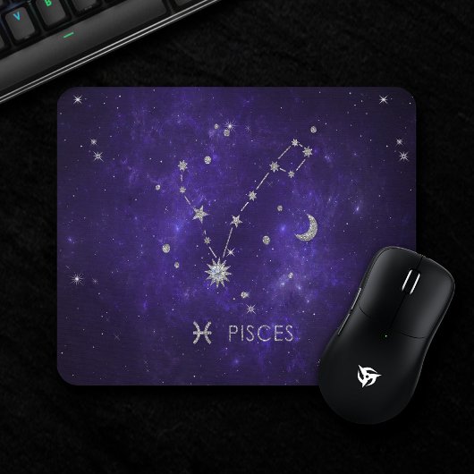 〔占星術の〕十二宮図パープルピセス |宇宙占星術占星術 マウスパッド