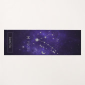 〔占星術の〕十二宮図パープルピセス |宇宙占星術占星術 ヨガマット (正面(横))