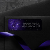 〔占星術の〕十二宮図パープルピセス |宇宙占星術占星術 ラベル