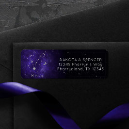 〔占星術の〕十二宮図パープルピセス |宇宙占星術占星術 ラベル