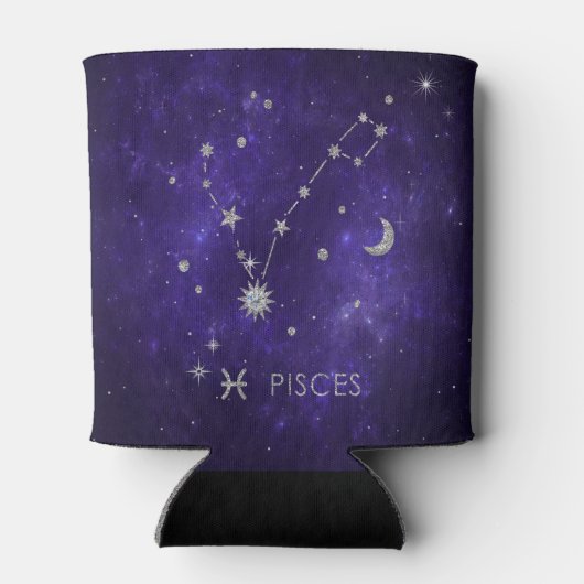 〔占星術の〕十二宮図パープルピセス |宇宙占星術占星術 缶クーラー (裏面)