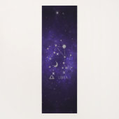 〔占星術の〕十二宮図パープルリブラ |宇宙占星術占星術 ヨガマット (裏面)