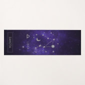 〔占星術の〕十二宮図パープルリブラ |宇宙占星術占星術 ヨガマット (正面(横))