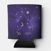 〔占星術の〕十二宮図パープルリブラ |宇宙占星術占星術 缶クーラー (裏面)