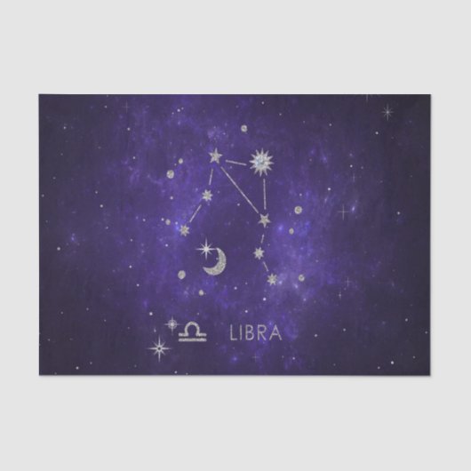 〔占星術の〕十二宮図パープルリブラ |宇宙占星術占星術 薄葉紙 (正面)