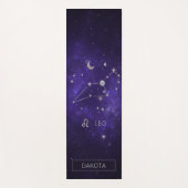 〔占星術の〕十二宮図パープルレオ |宇宙占星術占星術 ヨガマット (正面)