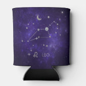 〔占星術の〕十二宮図パープルレオ |宇宙占星術占星術 缶クーラー (裏面)