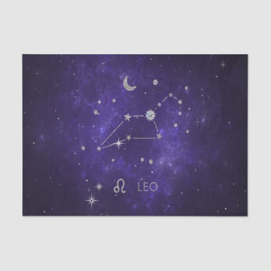 〔占星術の〕十二宮図パープルレオ |宇宙占星術占星術 薄葉紙 (正面)