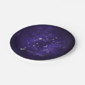 〔占星術の〕十二宮図パープル射手座 |占星術占星術 ペーパープレート (アングル)