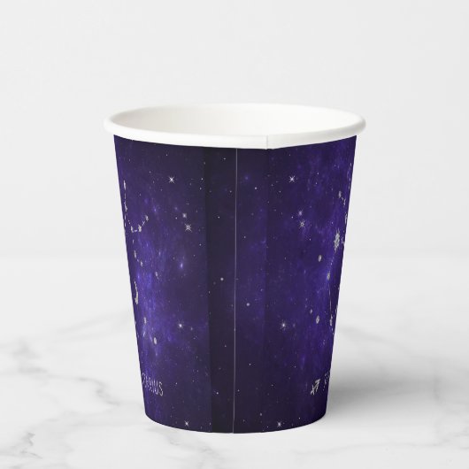 〔占星術の〕十二宮図パープル射手座 |占星術占星術 紙コップ (右)