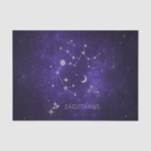 〔占星術の〕十二宮図パープル射手座 |占星術占星術 薄葉紙 (正面)