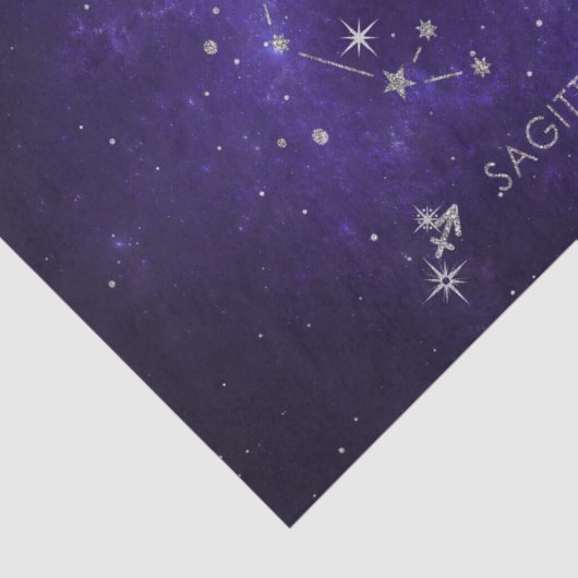 〔占星術の〕十二宮図パープル射手座 |占星術占星術 薄葉紙 (詳細)