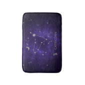 〔占星術の〕十二宮図パープル山羊座 |占星術占星術 バスマット (正面縦)