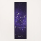 〔占星術の〕十二宮図パープル山羊座 |占星術占星術 ヨガマット (正面)