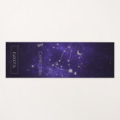 〔占星術の〕十二宮図パープル山羊座 |占星術占星術 ヨガマット (正面(横))