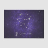 〔占星術の〕十二宮図パープル山羊座 |占星術占星術 薄葉紙 (正面)