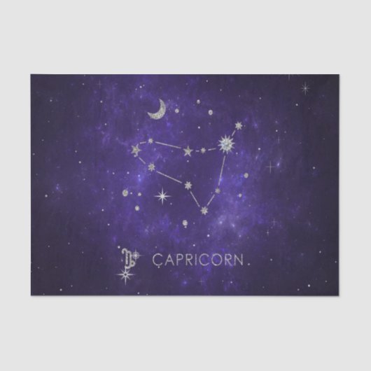 〔占星術の〕十二宮図パープル山羊座 |占星術占星術 薄葉紙 (正面)