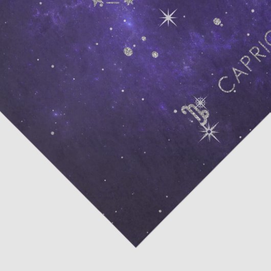 〔占星術の〕十二宮図パープル山羊座 |占星術占星術 薄葉紙 (詳細)