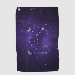 〔占星術の〕十二宮図パープル蠍座 |宇宙占星術占星術 ゴルフタオル