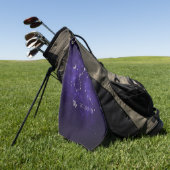 〔占星術の〕十二宮図パープル蠍座 |宇宙占星術占星術 ゴルフタオル (グリーン)