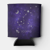 〔占星術の〕十二宮図パープル蠍座 |宇宙占星術占星術 缶クーラー (正面)