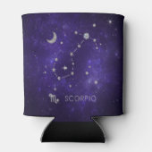 〔占星術の〕十二宮図パープル蠍座 |宇宙占星術占星術 缶クーラー (裏面)