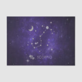 〔占星術の〕十二宮図パープル蠍座 |宇宙占星術占星術 薄葉紙 (正面)