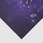 〔占星術の〕十二宮図パープル蠍座 |宇宙占星術占星術 薄葉紙 (詳細)