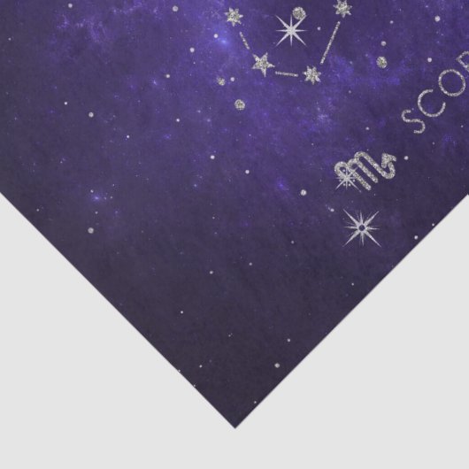 〔占星術の〕十二宮図パープル蠍座 |宇宙占星術占星術 薄葉紙 (詳細)