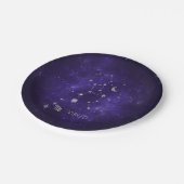〔占星術の〕十二宮図パープル《星座》乙女座 |宇宙占星術占星術 ペーパープレート (アングル)