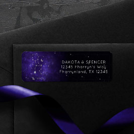 〔占星術の〕十二宮図パープル《星座》乙女座 |宇宙占星術占星術 ラベル