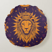 〔占星術の〕十二宮図ビベスレオラウンドピロー ラウンドクッション (正面)