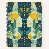 〔占星術の〕十二宮図ビーブスジェミニ – スパイラルノートブック ノートブック (正面)