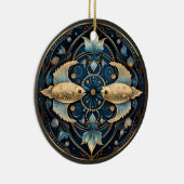 〔占星術の〕十二宮図ピスパーソナライズされた星占オーナメント セラミックオーナメント (右)