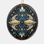 〔占星術の〕十二宮図ピスパーソナライズされた星占オーナメント セラミックオーナメント (左)