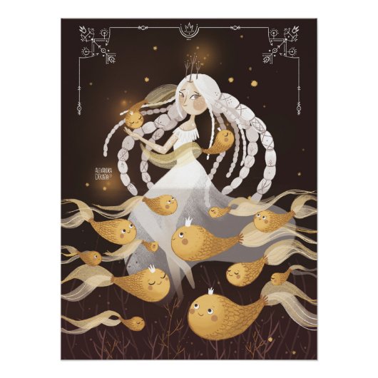 〔占星術の〕十二宮図ピセスバイアレクサンドラディカイア ポスター (正面)