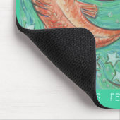 〔占星術の〕十二宮図ピセスムセパドの日付 マウスパッド (コーナー)