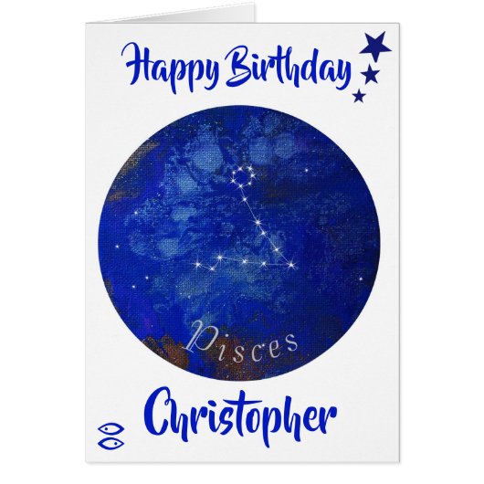 〔占星術の〕十二宮図ピースカード、占星術誕生日カード (正面)